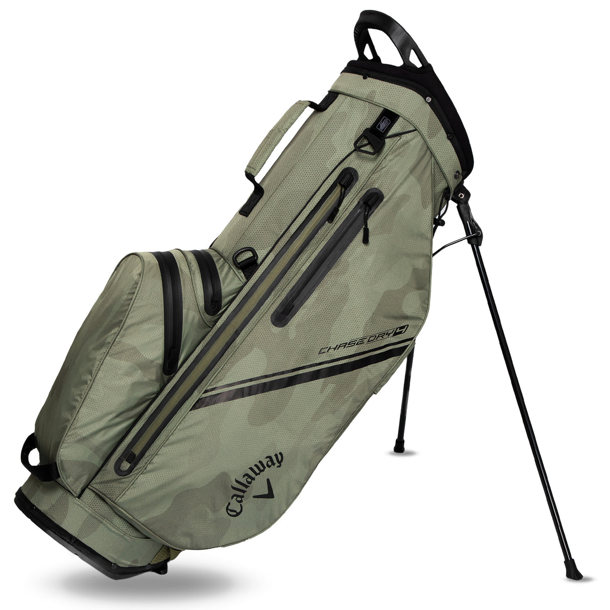Callaway Chase Dry Waterproof Standbag, Green Camo - Golflaedchen.de