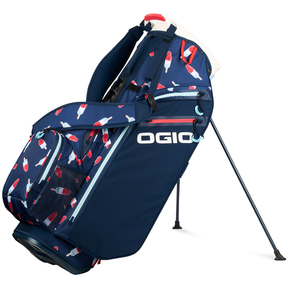 Ogio 2025 All Elements Hybrid Waterproof Standbag, Rocket Pop - Golflaedchen.de