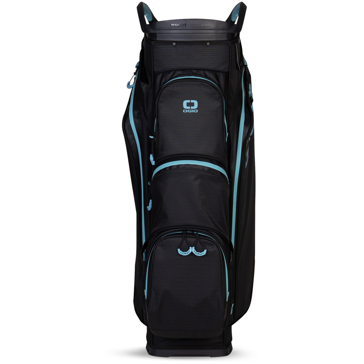 Ogio 2026 All Elements Silencer Waterproof Cartbag / Golfbag, Black - Golflaedchen.de