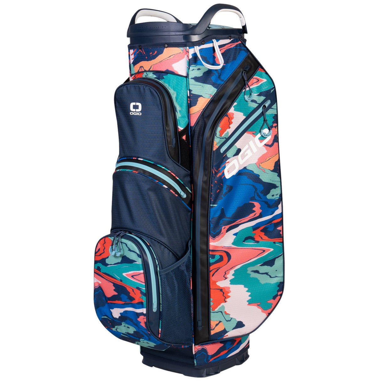 Ogio 2026 All Elements Silencer Waterproof Cartbag / Golfbag, Watercolor - Golflaedchen.de