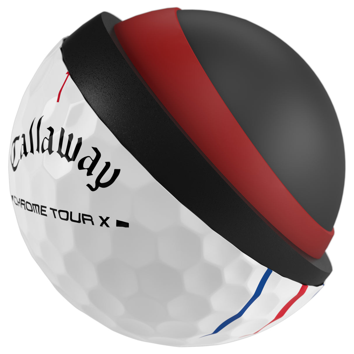 Callaway 2026 Chrome Tour X Triple Track Golfbälle, Weiß, 12 Stück - Golflaedchen.de