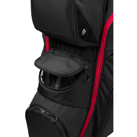 Wilson Staff 2026 I - LOCK 4 Cartbag, Schwarz / Rot / Weiß - Golflaedchen.de