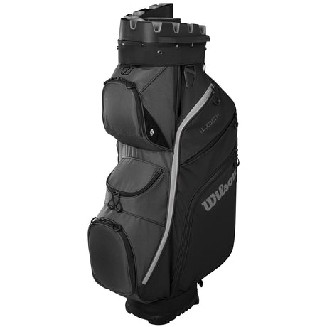 Wilson Staff 2026 I - LOCK 4 Cartbag, Schwarz / Grau - Golflaedchen.de