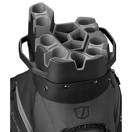 Wilson Staff 2026 I - LOCK 4 Cartbag, Schwarz / Grau - Golflaedchen.de