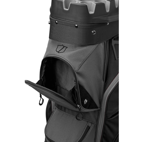 Wilson Staff 2026 I - LOCK 4 Cartbag, Schwarz / Grau - Golflaedchen.de