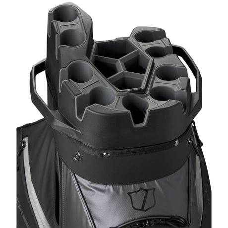 Wilson Staff 2026 I - LOCK Dry 4 Waterproof Cartbag, Schwarz / Grau - Golflaedchen.de