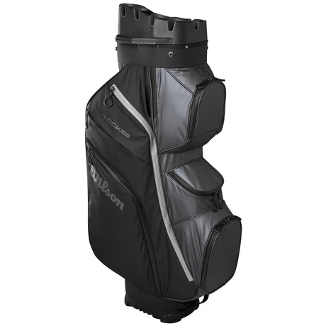 Wilson Staff 2026 I - LOCK Dry 4 Waterproof Cartbag, Schwarz / Grau - Golflaedchen.de