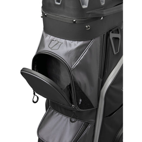Wilson Staff 2026 I - LOCK Dry 4 Waterproof Cartbag, Schwarz / Grau - Golflaedchen.de