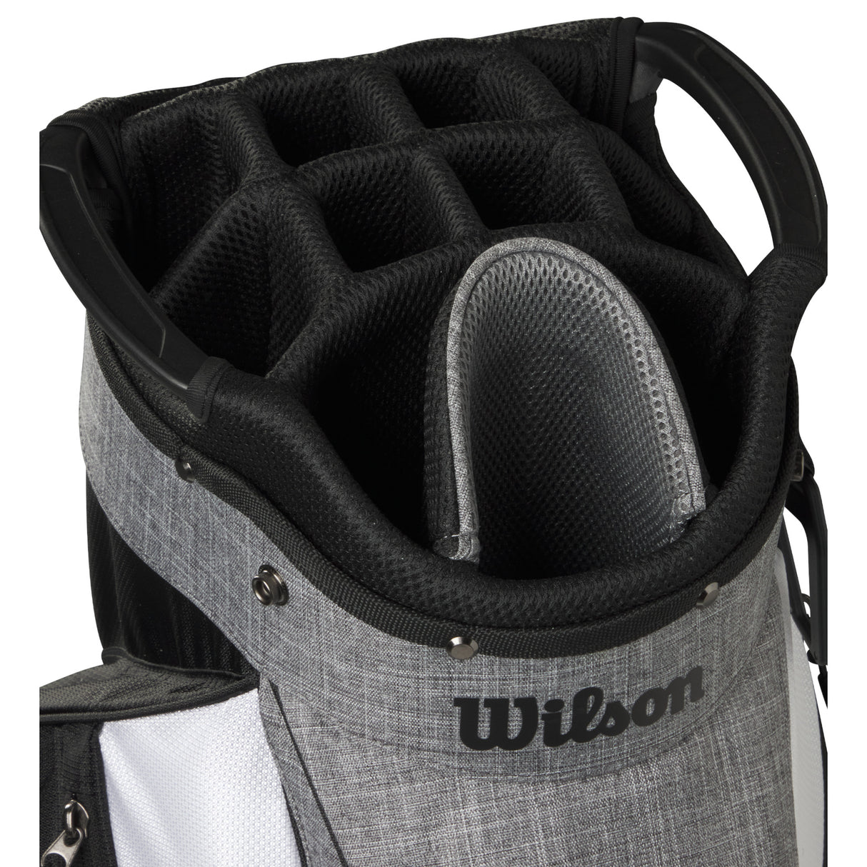 Wilson Feather Cartbag, Schwarz / Grau / Weiß - Golflaedchen.de