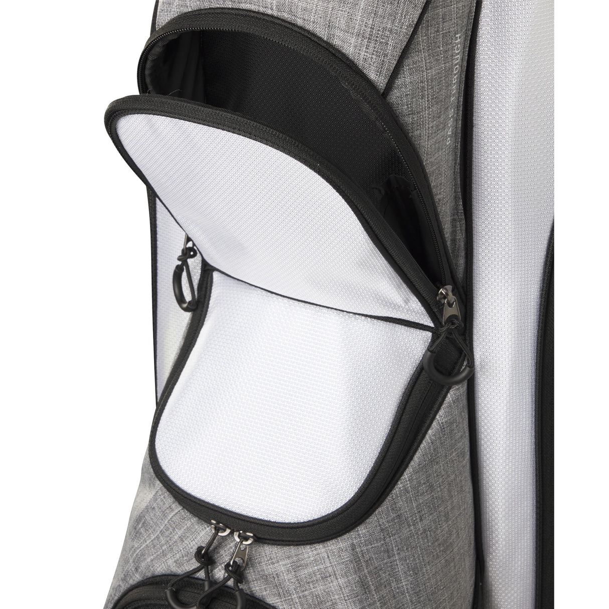 Wilson Feather Cartbag, Schwarz / Grau / Weiß - Golflaedchen.de