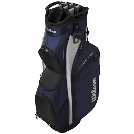 Wilson Feather Cartbag, Navy / Schwarz / Grau - Golflaedchen.de