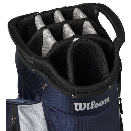 Wilson Feather Cartbag, Navy / Schwarz / Grau - Golflaedchen.de