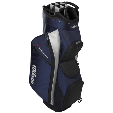 Wilson Feather Cartbag, Navy / Schwarz / Grau - Golflaedchen.de