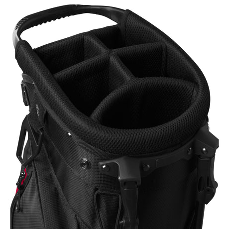 Wilson Feather Standbag, Schwarz / Grau / Rot - Golflaedchen.de