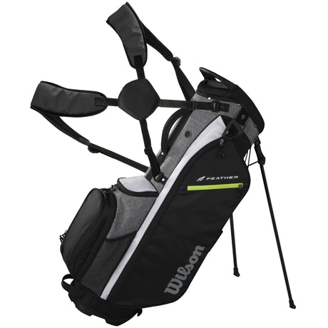 Wilson Feather Standbag, Schwarz / Grau / Weiß - Golflaedchen.de
