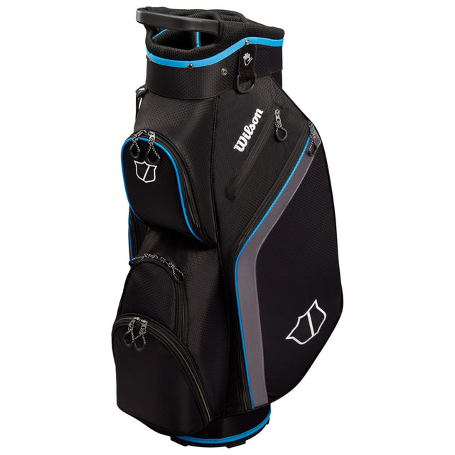 Wilson Lite lll Cartbag, Schwarz / Grau / Blau - Golflaedchen.de