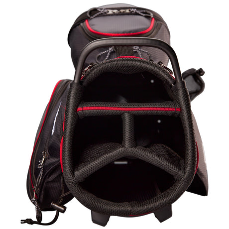 Wilson Staff Lite III Standbag, Schwarz / Rot / Grau - Golflaedchen.de
