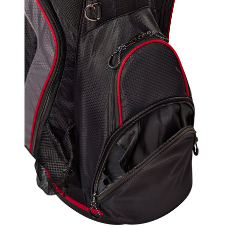 Wilson Staff Lite III Standbag, Schwarz / Rot / Grau - Golflaedchen.de