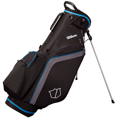 Wilson Staff Lite III Standbag, Schwarz / Grau / Blau - Golflaedchen.de