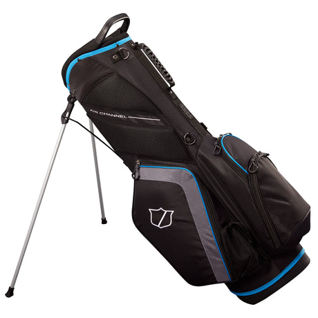 Wilson Staff Lite III Standbag, Schwarz / Grau / Blau - Golflaedchen.de