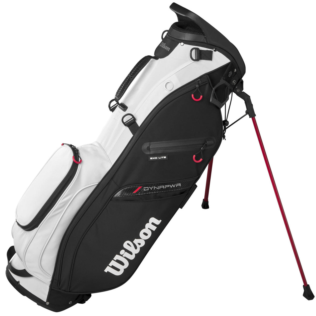 Wilson Staff 2026 Exo LIte Standbag, Schwarz / Weiß - Golflaedchen.de