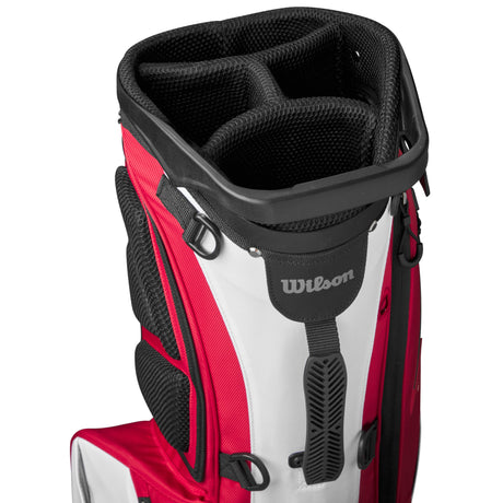 Wilson Staff 2026 Exo LIte Standbag, Rot / Weiß - Golflaedchen.de