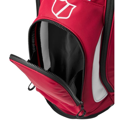 Wilson Staff 2026 Exo LIte Standbag, Rot / Weiß - Golflaedchen.de