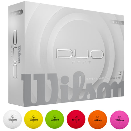 Wilson 2026 DUO Soft Golfbälle, 12 Stück - Golflaedchen.de