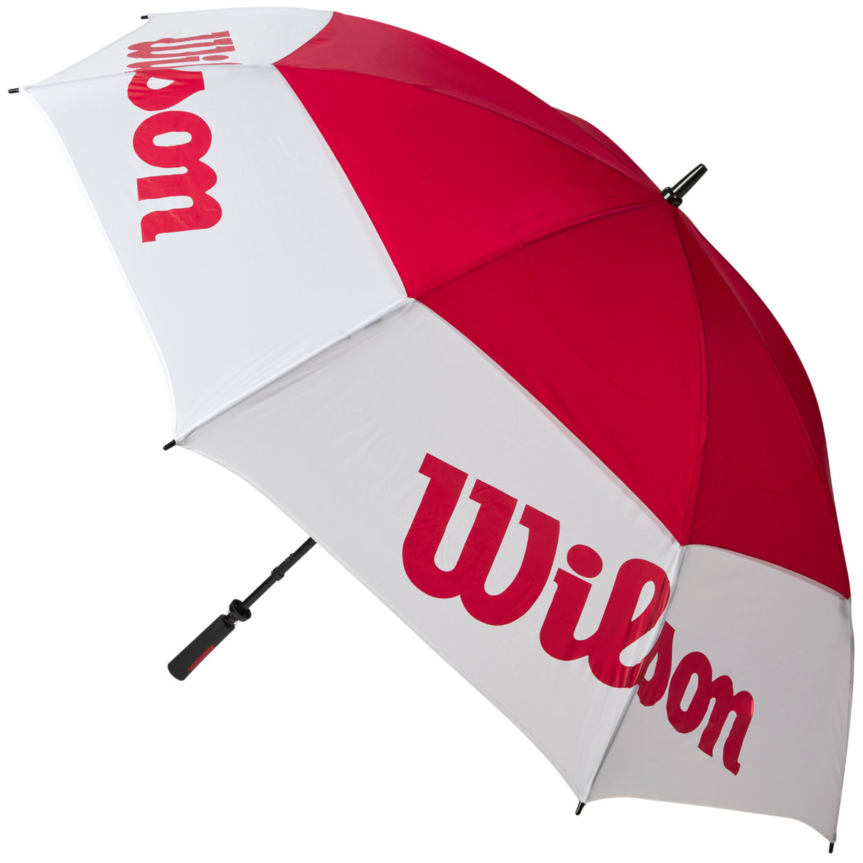 Wilson Tour Golfschirm / Regenschirm, Rot / Weiß - Golflaedchen.de
