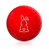 Srixon Soft Feel Brite Easter Bunny Motiv Golfbälle, 12 Stück - Golflaedchen.de