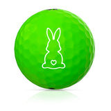 Srixon Soft Feel Brite Easter Bunny Motiv Golfbälle, 12 Stück - Golflaedchen.de