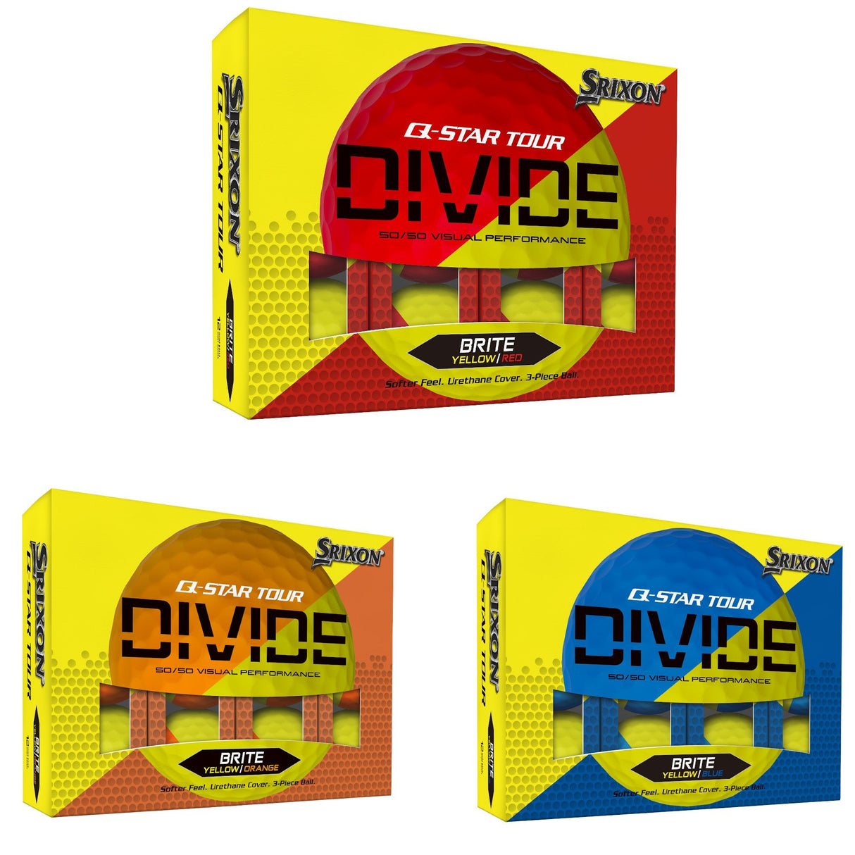 Srixon 2025 Q - Star Tour Divide Golfbälle, 12 Stück - Golflaedchen.de