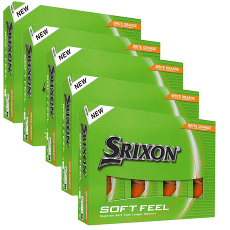 Srixon 2026 Soft Feel Golfbälle, Orange, Vorteilspack, 60 Stück - Golflaedchen.de