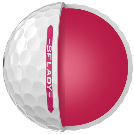 Srixon 2026 Soft Feel Damen Golfbälle, Weiß, Vorteilspack, 60 Stück - Golflaedchen.de