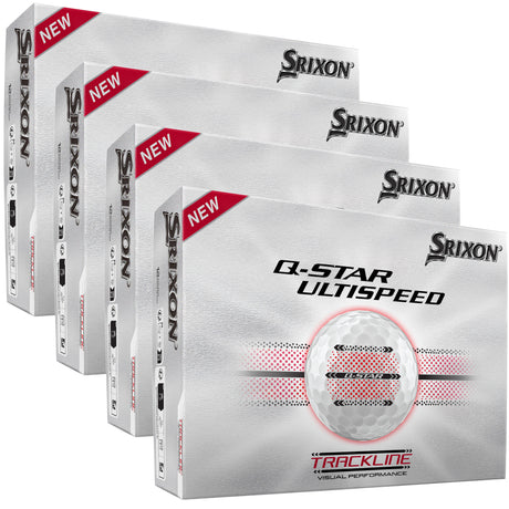 Srixon 2026 Q - Star UltiSpeed Trackline Golfbälle, Weiß, Vorteilspack, 48 Stück - Golflaedchen.de