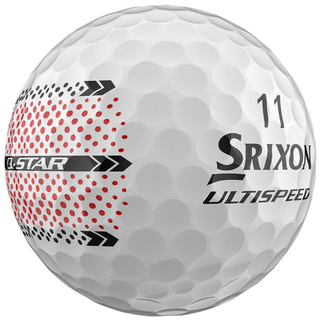 Srixon 2026 Q - Star UltiSpeed Trackline Golfbälle, Weiß, Vorteilspack, 48 Stück - Golflaedchen.de