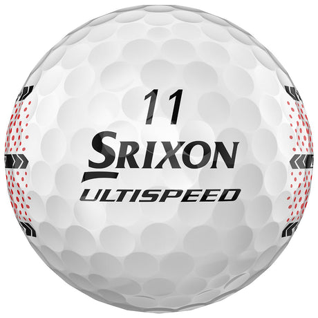 Srixon 2026 Q - Star UltiSpeed Trackline Golfbälle, Weiß, 12 Stück - Golflaedchen.de