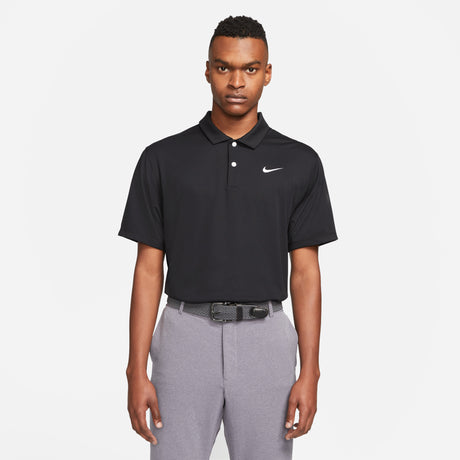 Nike Essential Polo, Schwarz / Weiß - Golflaedchen.de