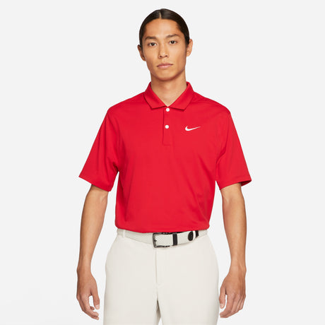 Nike Essential Polo, Rot / Weiß - Golflaedchen.de