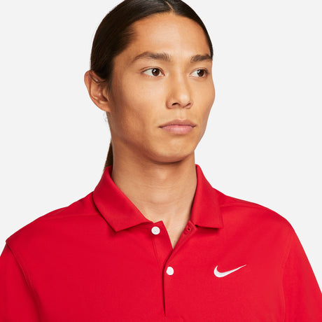 Nike Essential Polo, Rot / Weiß - Golflaedchen.de