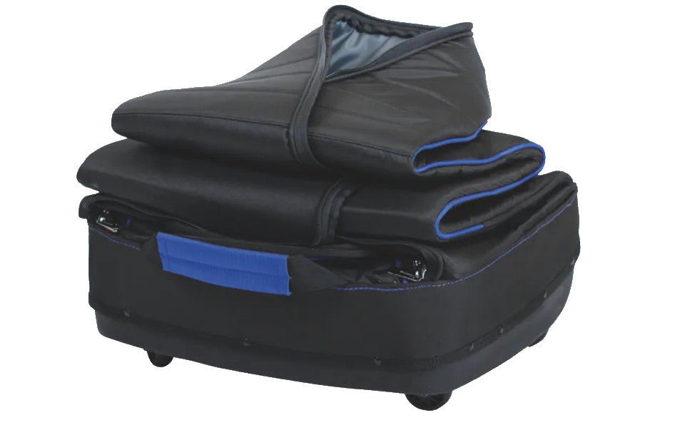 Bag Boy Freestyle Travelcover / Golf Reisetasche, Schwarz / Blau - Golflaedchen.de