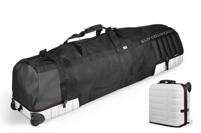 Sun Mountain KUBE Travelcover / Golf Reisetasche, Weiß / Schwarz / Rot - Golflaedchen.de