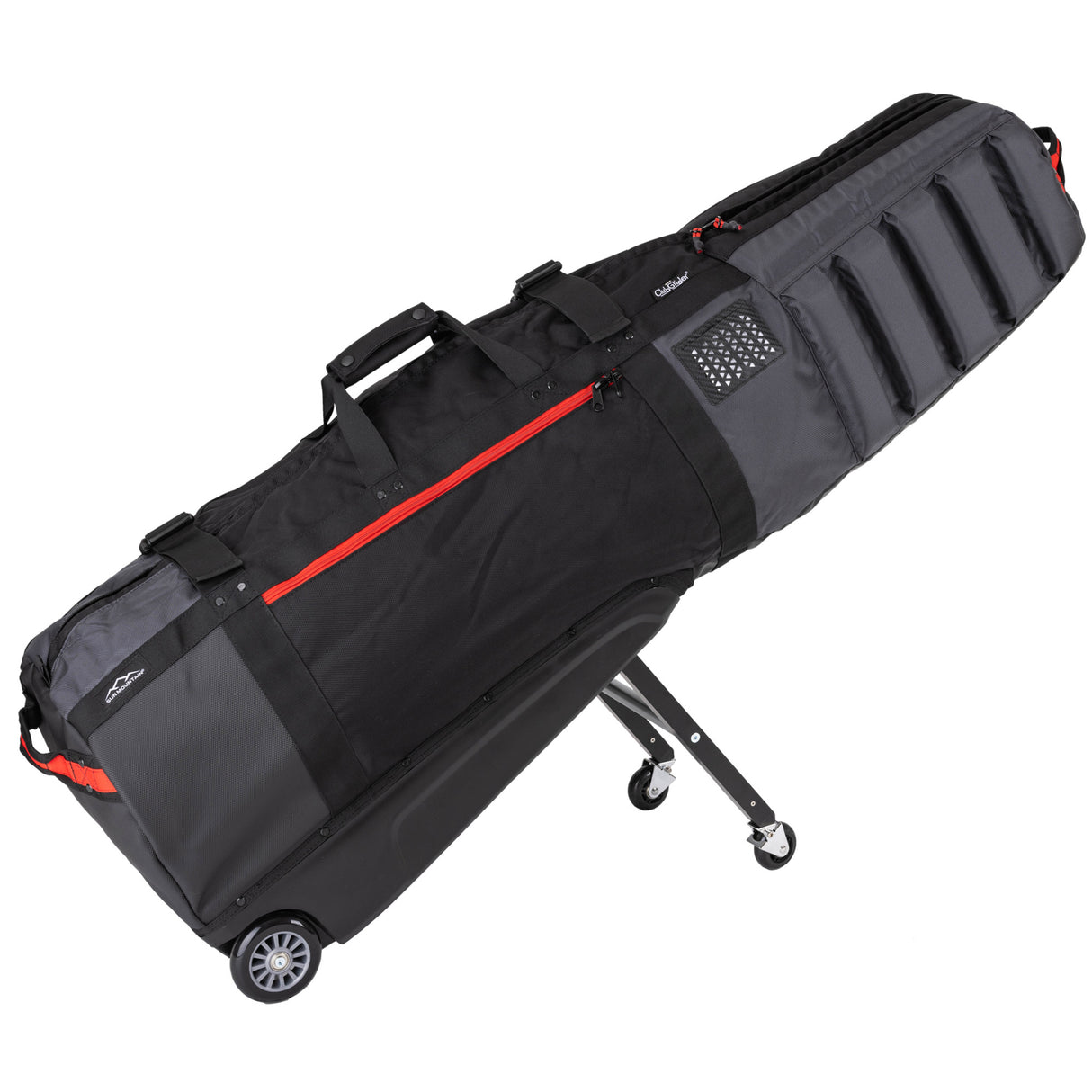 Sun Mountain Club Glider Meridian Travelcover / Golf Reisetasche, Schwarz / Grau / Rot - Golflaedchen.de