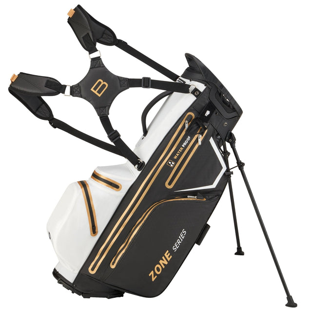 Bennington 2025 Zone 14 Waterproof Standbag, Black / White / Gold - Golflaedchen.de