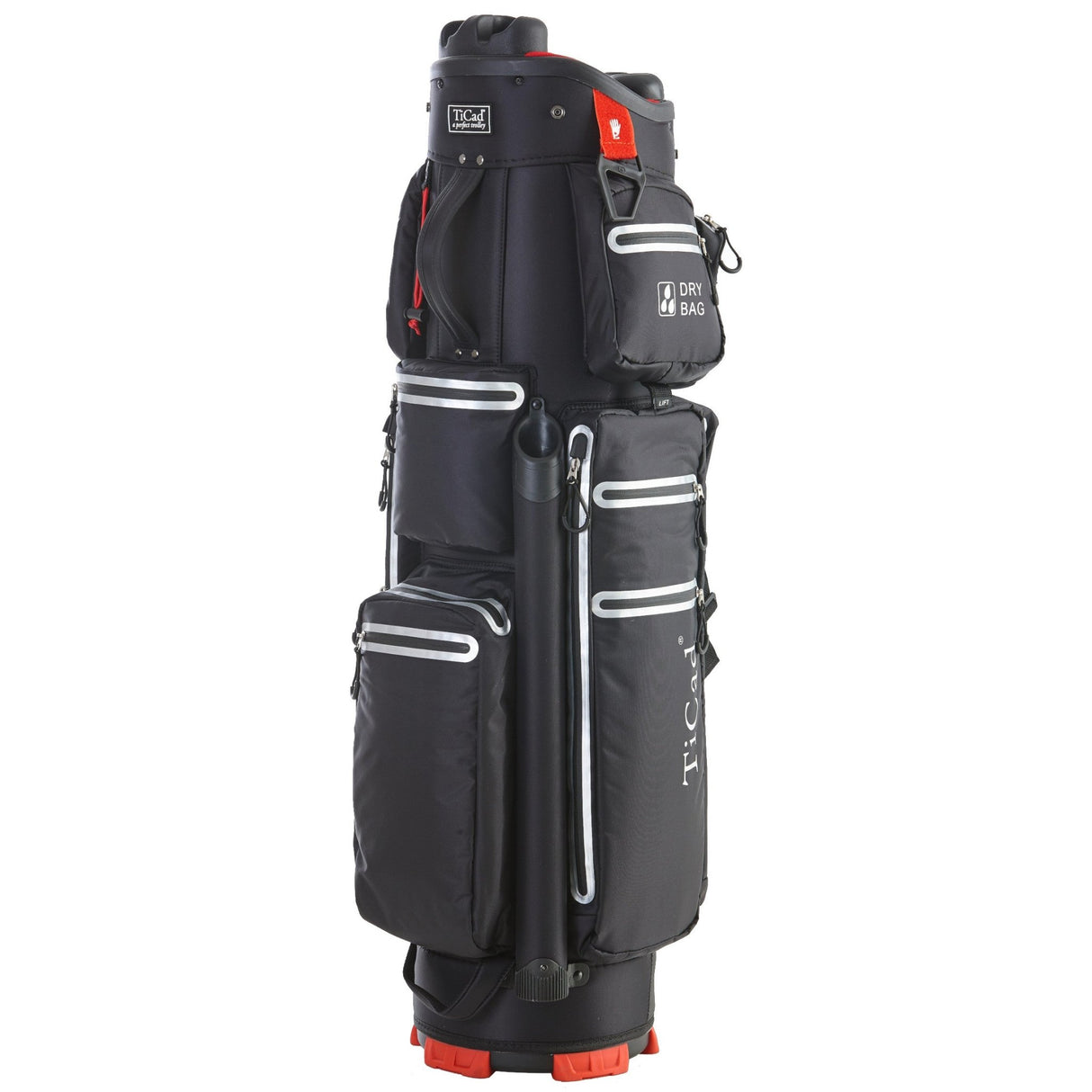 TiCad QO 9 Classic Waterproof Cartbag, Nero - Golflaedchen.de
