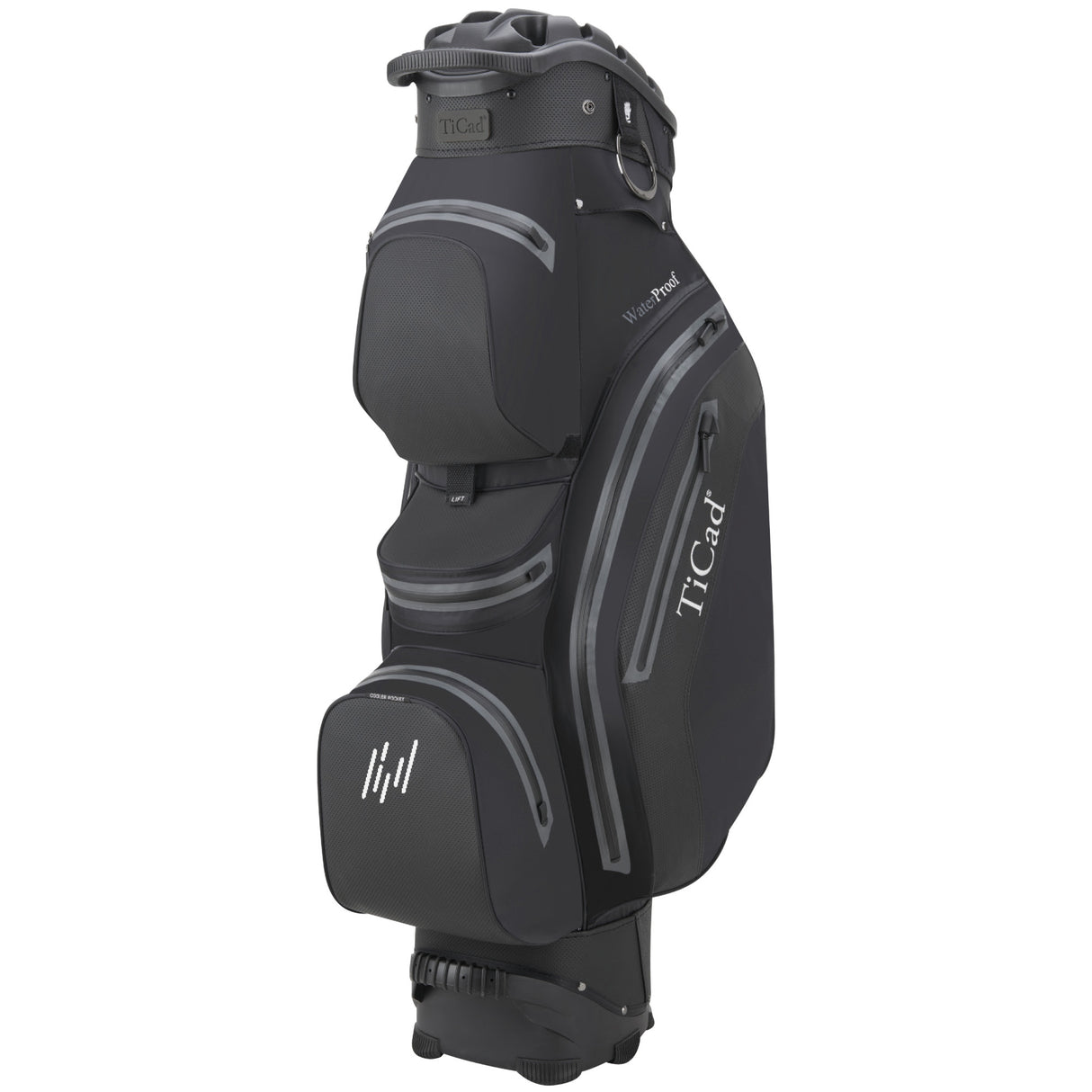 TiCad 2026 QO 14 Premium Waterproof Cartbag, Schwarz - Golflaedchen.de