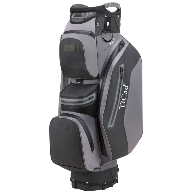 TiCad 2026 FO Premium Waterproof Cartbag, Grau / Schwarz - Golflaedchen.de