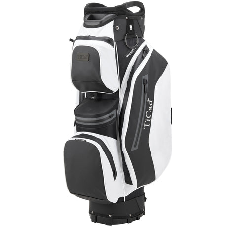 TiCad 2026 FO Premium Waterproof Cartbag, Schwarz / Weiß - Golflaedchen.de