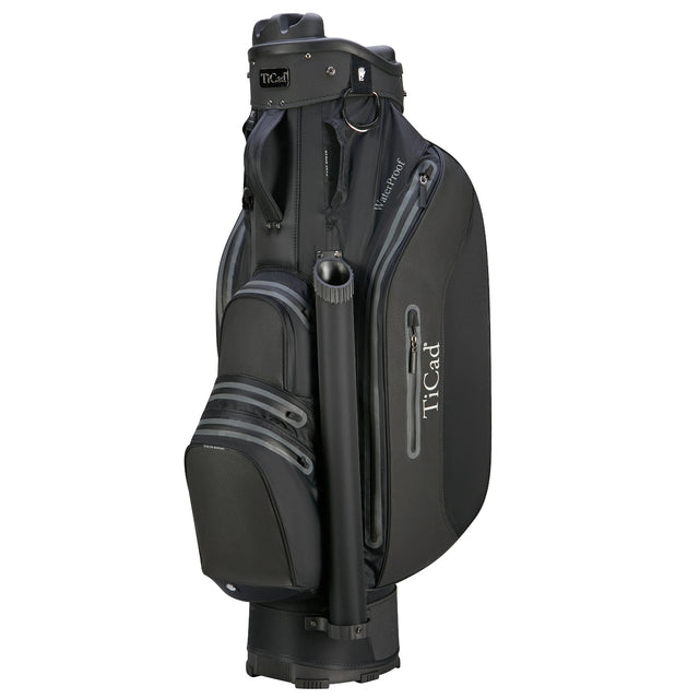 TiCad QO 9 Premium Waterproof Cartbag, Schwarz - Golflaedchen.de