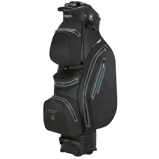 Bennington 2026 DRY Quiet Organizer 14 (QO 14) Waterproof Cartbag, Schwarz, +2 Inch höher - Golflaedchen.de